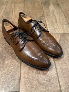 Allen Edmonds Men’s Size 10.5 D Delray Brown Leather Dress Shoes  Split Toe